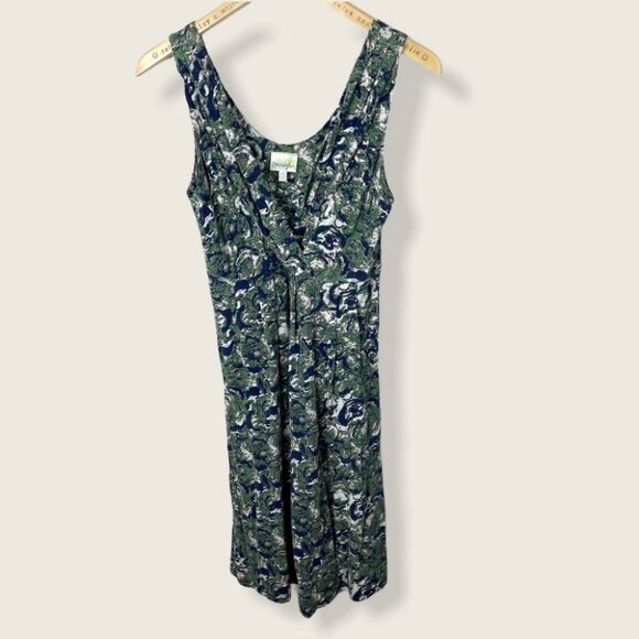 Anthropologie Porridge Green Woody Nymph Dress Size XS V-Neck Pockets Bohemian - Picture 4 of 10